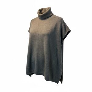 Lark & Ro Cashmere Gray Cowl Neck Sweater